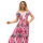 Sexy Woman v-neck Flower Printed maxi Beach Dress